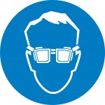 М01 Работать в защитных очках
